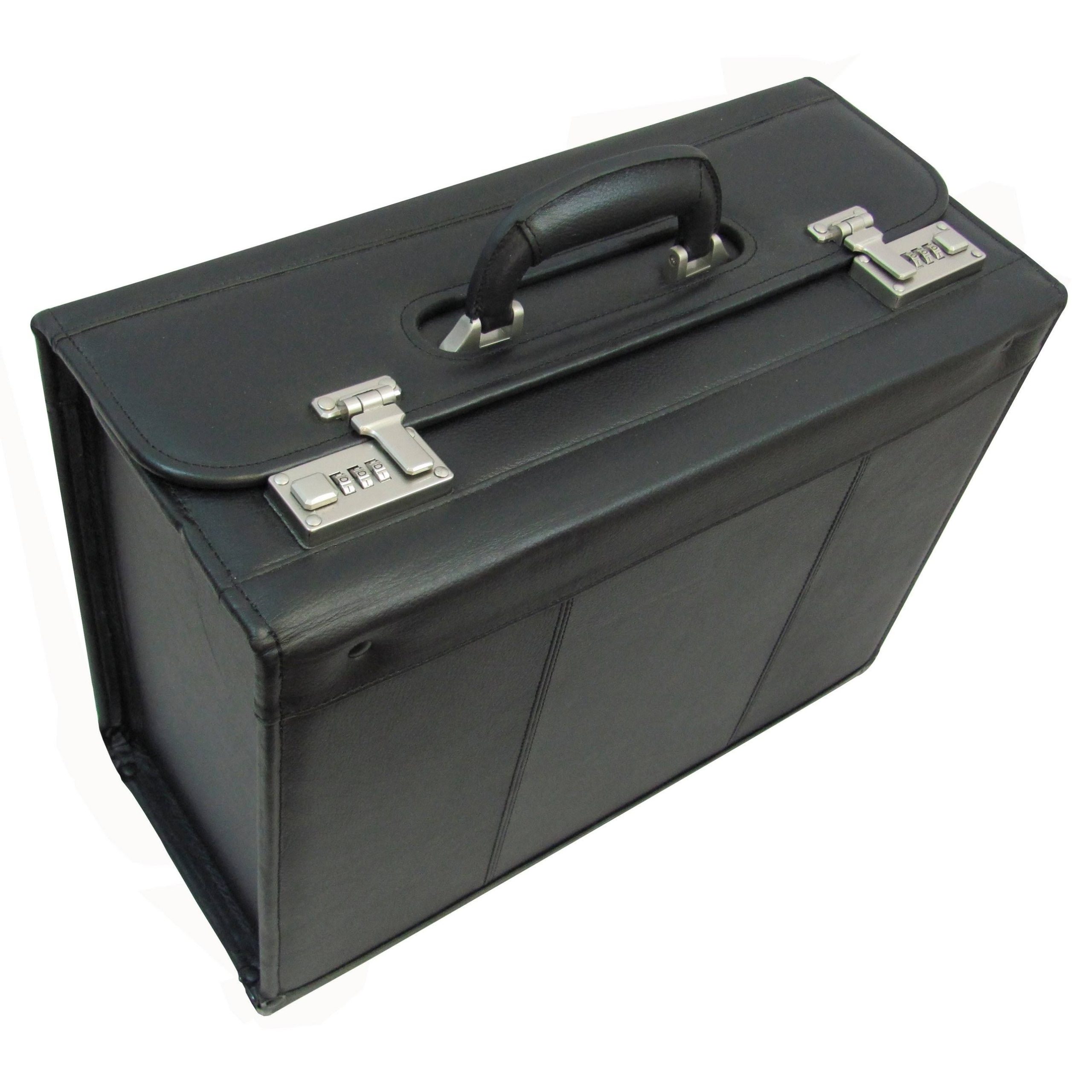 Amerileather Black Leather Pilot Case - Image 2