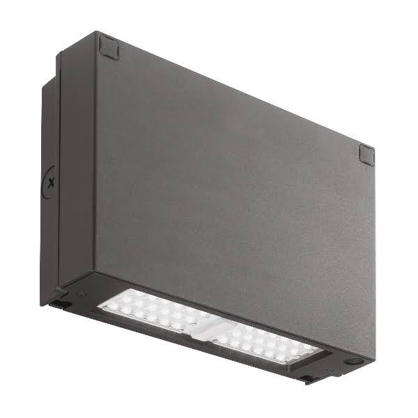 Lithonia Lighting WPX3 LED 50K MVOLT PE DDBXD 69W LED Wallpack, 9200 Lumens, 5000K Color Temperature, 120-277V, Photocell, Dark