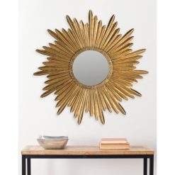 Alternative view of Safavieh Josephine Antique Gold Sunburst Mirror