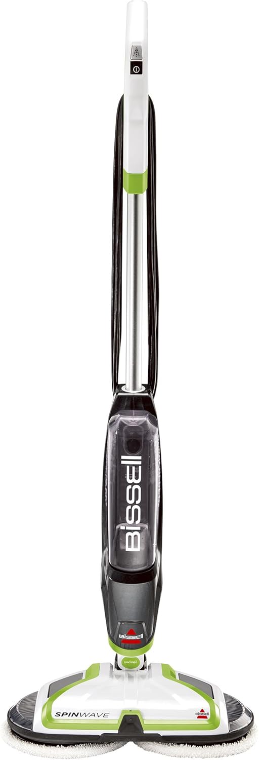 BISSELL Spinwave Powered Hardwood Floor Mop and Cleaner, Green Spinwave, 2039A, 14 Cleaning Path Width